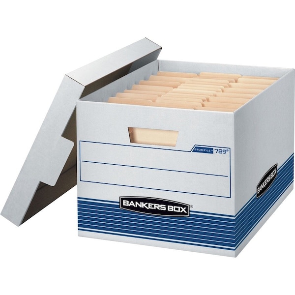 Quick/Stor Box, 12"x15-1/4"x10-1/4", 4CT, White/Blue PK